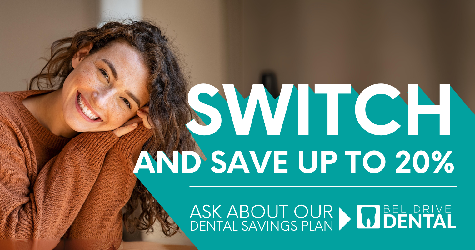 Save up to 20% on dental care with Bel Drive's dental savings plan, an alternative to traditional dental insurance. 